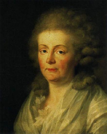 johann friedrich august tischbein Portrait of Anna Amalia of Brunswick-Wolfenbuttel Duchess of Saxe-Weimar and Eisenach oil painting picture